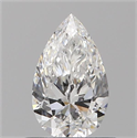 Natural Diamond 0.50 Carats, Pear with  Cut, E Color, VS2 Clarity and Certified by GIA