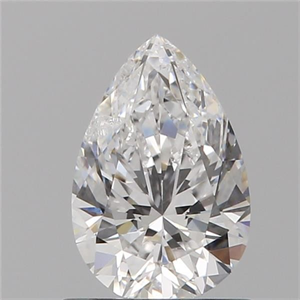 Picture of Natural Diamond 0.75 Carats, Pear with  Cut, D Color, I1 Clarity and Certified by GIA