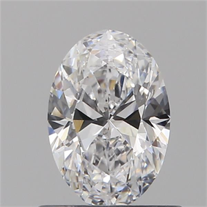Picture of Natural Diamond 0.59 Carats, Oval with  Cut, D Color, VVS1 Clarity and Certified by GIA