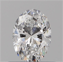 Natural Diamond 0.43 Carats, Oval with  Cut, D Color, VS2 Clarity and Certified by GIA