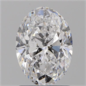 Natural Diamond 1.22 Carats, Oval with  Cut, D Color, SI2 Clarity and Certified by GIA