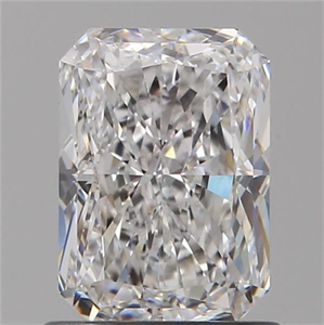 Picture of Natural Diamond 1.01 Carats, Radiant with  Cut, D Color, SI1 Clarity and Certified by GIA