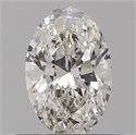 Natural Diamond 0.44 Carats, Oval with  Cut, G Color, VS2 Clarity and Certified by GIA