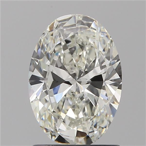 Picture of Natural Diamond 1.07 Carats, Oval with  Cut, I Color, VVS1 Clarity and Certified by GIA