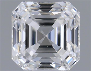 Foto Diamante Natural 0.50 quilates, Asscher , Color E, claridad VS1 y certificado GIA de