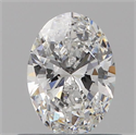 Natural Diamond 0.51 Carats, Oval with  Cut, F Color, VVS2 Clarity and Certified by GIA