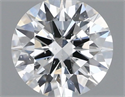 Natural Diamond 0.43 Carats, Round with Excellent Cut, F Color, I1 Clarity and Certified by GIA