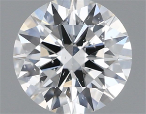 Picture of Natural Diamond 0.43 Carats, Round with Excellent Cut, F Color, I1 Clarity and Certified by GIA