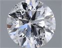 Natural Diamond 0.90 Carats, Round with Very Good Cut, E Color, I1 Clarity and Certified by IGI