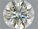 Natural Diamond 0.70 Carats, Round with Excellent Cut, M Color, VVS2 Clarity and Certified by IGI