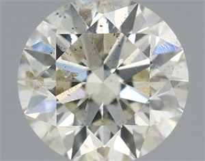 Picture of Natural Diamond 0.61 Carats, Round with Excellent Cut, K Color, SI2 Clarity and Certified by IGI