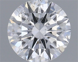 Picture of Natural Diamond 0.45 Carats, Round with Excellent Cut, E Color, I1 Clarity and Certified by GIA