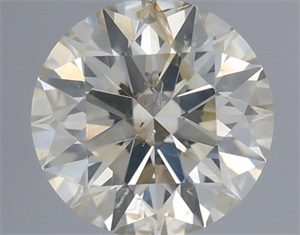 Picture of Natural Diamond 0.57 Carats, Round with Excellent Cut, L Color, I1 Clarity and Certified by IGI