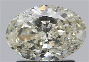 Foto Diamante Natural 1.00 quilates, Ovalado , Color L, claridad I1 y certificado GIA de