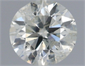 Natural Diamond 0.50 Carats, Round with Very Good Cut, L Color, I1 Clarity and Certified by IGI