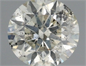 Natural Diamond 0.50 Carats, Round with Excellent Cut, K Color, I1 Clarity and Certified by IGI