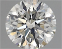 Natural Diamond 0.72 Carats, Round with Excellent Cut, H Color, SI1 Clarity and Certified by IGI