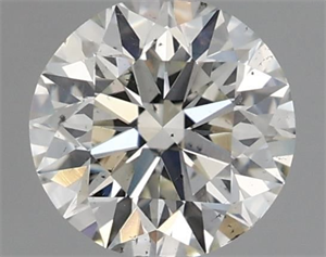 Picture of Natural Diamond 0.72 Carats, Round with Excellent Cut, H Color, SI1 Clarity and Certified by IGI