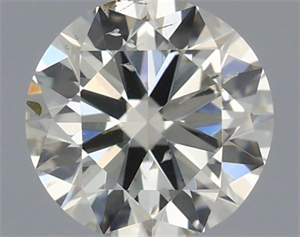 Picture of Natural Diamond 0.40 Carats, Round with Very Good Cut, J Color, SI1 Clarity and Certified by IGI
