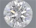 Natural Diamond 0.72 Carats, Round with Excellent Cut, F Color, I1 Clarity and Certified by IGI