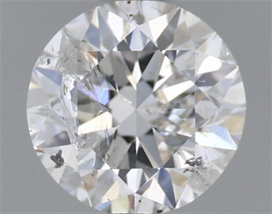 Picture of Natural Diamond 0.71 Carats, Round with Excellent Cut, F Color, I1 Clarity and Certified by IGI