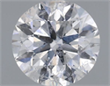 Natural Diamond 0.70 Carats, Round with Excellent Cut, E Color, I1 Clarity and Certified by IGI