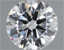 Natural Diamond 0.50 Carats, Round with Excellent Cut, F Color, I1 Clarity and Certified by IGI