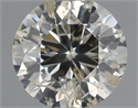 Natural Diamond 0.50 Carats, Round with Very Good Cut, K Color, I1 Clarity and Certified by IGI