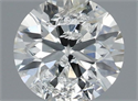 Natural Diamond 0.50 Carats, Round with Very Good Cut, H Color, I1 Clarity and Certified by IGI