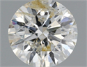 Natural Diamond 0.91 Carats, Round with Excellent Cut, J Color, I1 Clarity and Certified by IGI