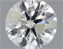 Diamante Natural 0.53 quilates, Redondo , Color H, claridad I1 y certificado IGI