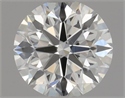 Diamante Natural 0.57 quilates, Redondo , Color I, claridad VVS1 y certificado GIA