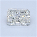 Natural Diamond 0.90 Carats, Radiant with  Cut, I Color, VS2 Clarity and Certified by GIA