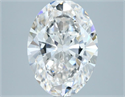 Diamante Natural 3.51 quilates, Ovalado , Color H, claridad VVS1 y certificado GIA