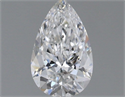 Natural Diamond 0.50 Carats, Pear with  Cut, E Color, SI1 Clarity and Certified by GIA