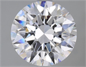 Natural Diamond 2.70 Carats, Round with Excellent Cut, D Color, VVS2 Clarity and Certified by GIA