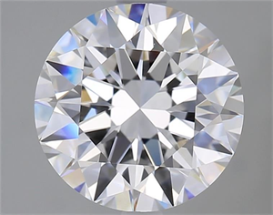Picture of Natural Diamond 2.70 Carats, Round with Excellent Cut, D Color, VVS2 Clarity and Certified by GIA