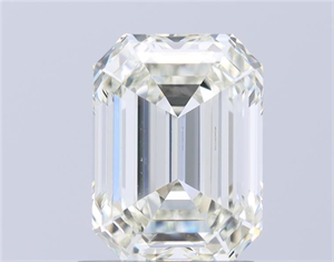 Picture of Natural Diamond 1.50 Carats, Emerald with  Cut, I Color, VVS2 Clarity and Certified by HRD