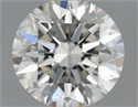 Natural Diamond 0.40 Carats, Round with Excellent Cut, H Color, SI1 Clarity and Certified by IGI