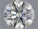 Natural Diamond 0.40 Carats, Round with Excellent Cut, H Color, SI1 Clarity and Certified by IGI