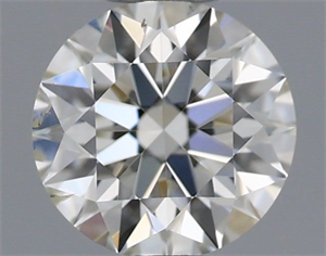 Picture of Natural Diamond 0.40 Carats, Round with Excellent Cut, H Color, SI1 Clarity and Certified by IGI