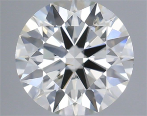 Picture of Natural Diamond 0.40 Carats, Round with Excellent Cut, H Color, SI1 Clarity and Certified by IGI