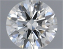 Natural Diamond 0.40 Carats, Round with Excellent Cut, H Color, SI1 Clarity and Certified by IGI