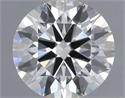Natural Diamond 0.40 Carats, Round with Excellent Cut, H Color, SI1 Clarity and Certified by IGI