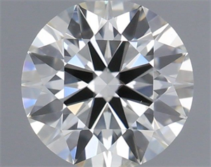 Picture of Natural Diamond 0.40 Carats, Round with Excellent Cut, H Color, SI1 Clarity and Certified by IGI