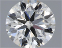 Natural Diamond 0.40 Carats, Round with Excellent Cut, H Color, SI1 Clarity and Certified by IGI