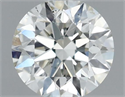 Natural Diamond 0.40 Carats, Round with Excellent Cut, H Color, SI1 Clarity and Certified by IGI