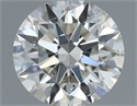 Natural Diamond 0.40 Carats, Round with Excellent Cut, H Color, SI1 Clarity and Certified by IGI