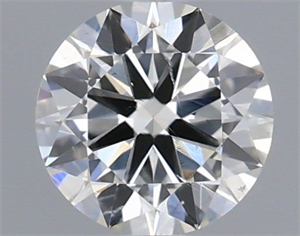Picture of Natural Diamond 0.40 Carats, Round with Excellent Cut, H Color, SI1 Clarity and Certified by IGI