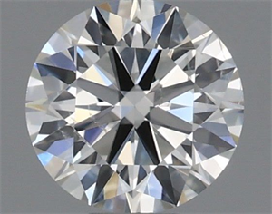 Picture of Natural Diamond 0.40 Carats, Round with Excellent Cut, H Color, SI1 Clarity and Certified by IGI